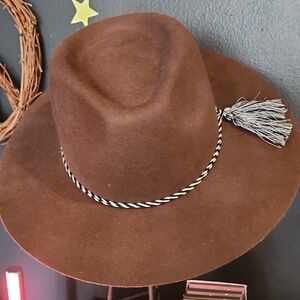 Peter Grimm Brown Fedora with Tassel